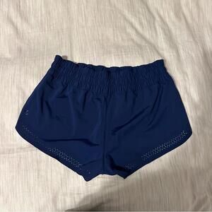 Lululemon Nylon Elastane Hottie Mini Shorts 2”Inseam Running Walk Navy Blue
